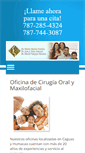 Mobile Screenshot of cirugiamaxilofacialcaguasyhumacao.com